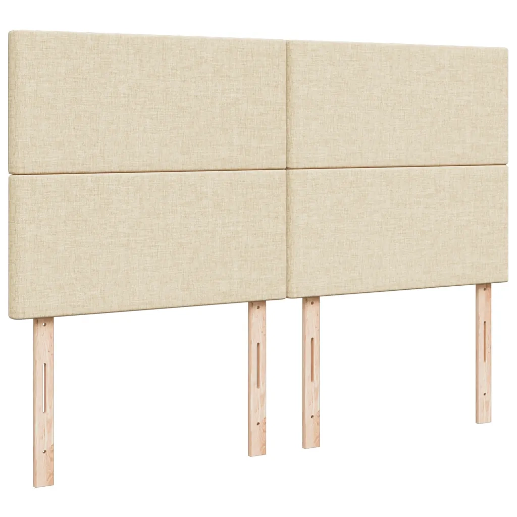Giroletto a Molle con Materasso Crema 200x200 cm in Tessuto