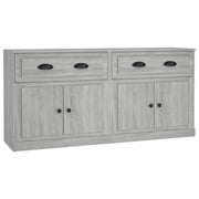 Credenze 2 pz | Madia | Buffet da pranzo | Armadio da pranzo Grigio Sonoma in Legno Multistrato
