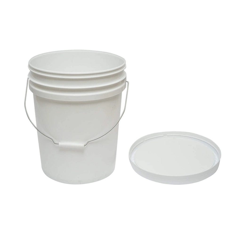 Secchio rotondo in plastica 20L con coperchio per miele di api