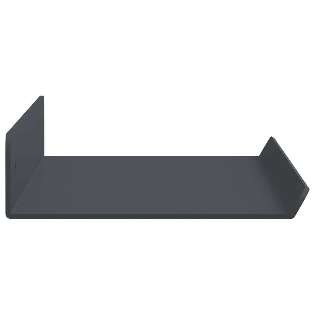Mensola sospesa 2 pcs Antracite 40 x 8,5 x 2,5 cm Acciaio 8003952