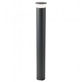 Lampada da esterno in alluminio pressofuso con diffusore opalino - 9W - 920 lumen - 4000°K grafite