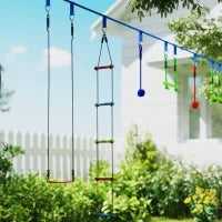 Set da Gioco per Bambini da 6 Pezzi con Borsa, Portata 50 kg, per 3-6 Anni, Blu