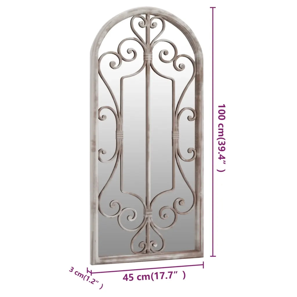 Specchio-Specchio decorativo Sabbia 100x45 cm Ferro per Uso Interno