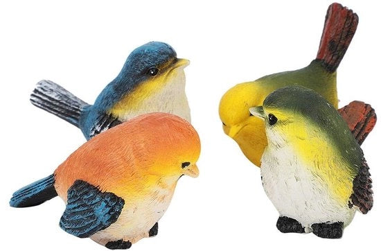 Decorazione per Giardino Vogliosa - Immagine per Esterno - Statue di Uccelli - Resistente al Tempo - Ecologico - Dimensioni 6,5x4,5x5 cm - Statuetta per Giardino