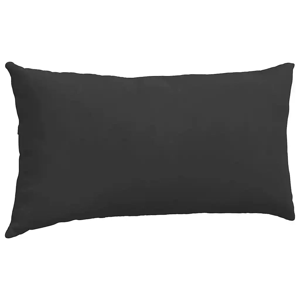Cuscini da Divano 2 pz | Cuscini per sedie Nero 80 x 40 cm Tessuto