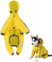Impermeabile giacca per cani con cappuccio - vestibilità regolabile