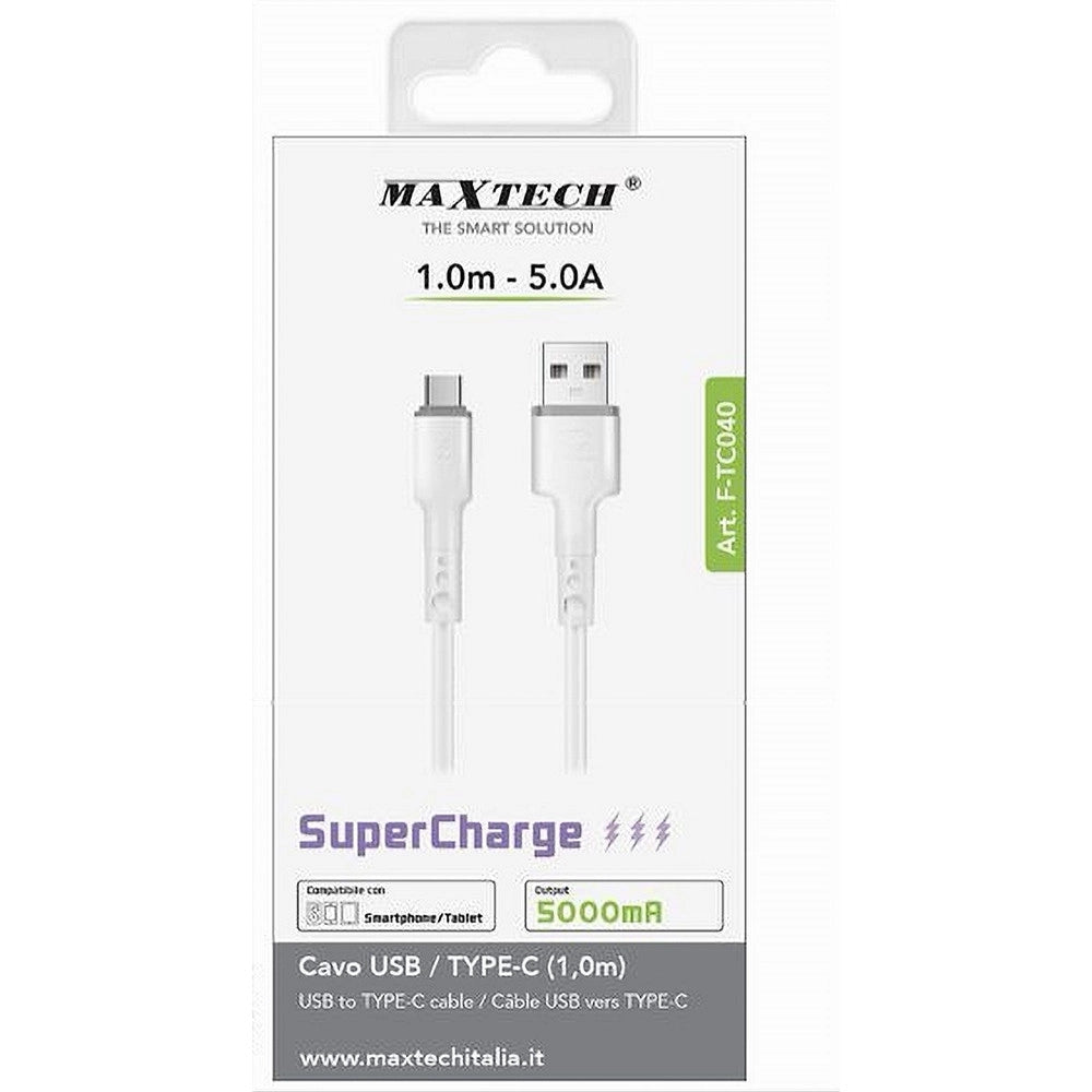 Trade Shop - Cavo Usb / Type-c Dati Supercharge Ricarica 1 Mt 5 A Smartphone Tablet F-tc040 -