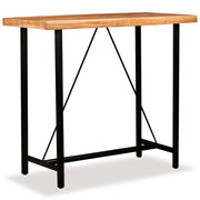Tavolo alto stile bar/bistrot in legno massello di sheesham 120 cm 0902088