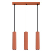 Lampada a sospensione GRAVIO 3xGU10 ocra rossa/nera