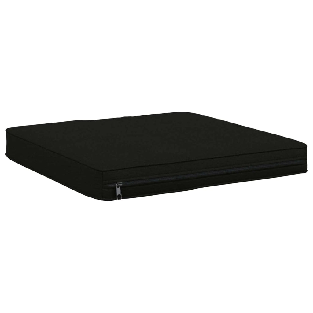 Cuscini per Sedia in 4 Pezzi VUGHT 4 pcs 100% Poliestere Nero 946216