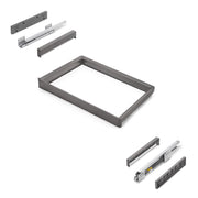 Telaio con guide a estrazione totale e chiusura morbida per accessori per armadi Quartz