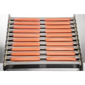 Macchina professionale per hot dog in acciaio inox 20 salsicce 2.200 watt 3614096