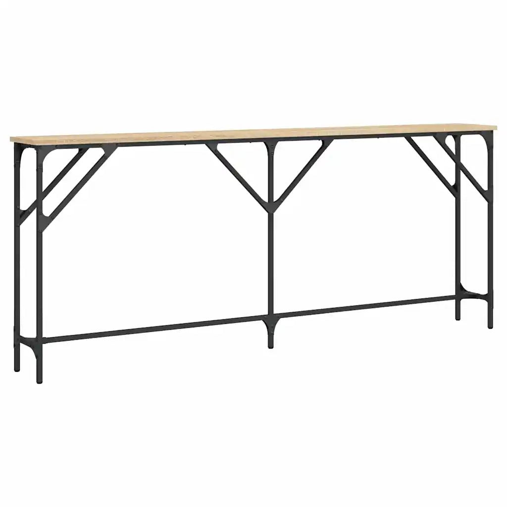 Tavolo Consolle | Tavolo d'Ingresso Rovere Sonoma 180x23x75 cm in Legno Multistrato
