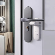 Slot sicuro per porte, slot sicuro per porte per bambini, adesivo VHB, non richiede strumenti o fori (bianco, 2-pack)