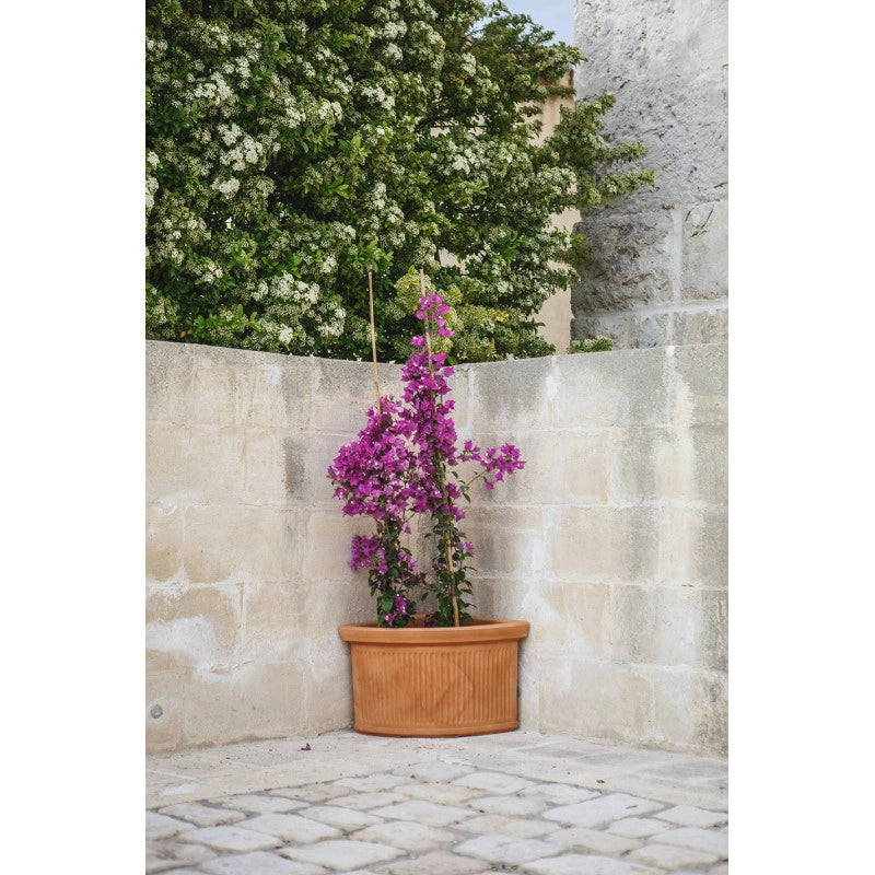 Vaso Fioriera angolare decorativa classica tradizionale 40x40 H34 in polimero resistente impruneta per piante per giardini e terrazze - Made in Italy