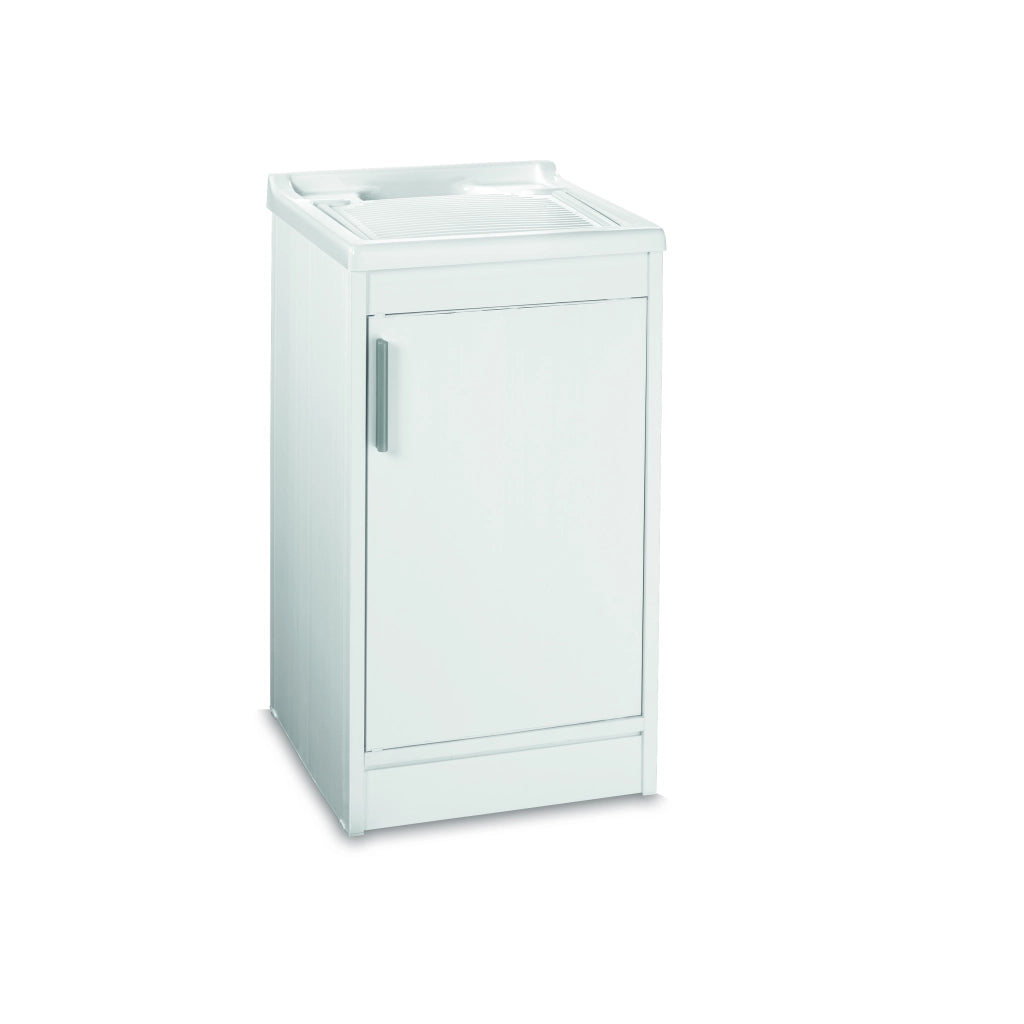 LAVATOIO IN RESINA BIANCO IN KIT  cm. 45x50x86 h