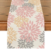 Decorazione da tavola floreale per interni, decorazione per feste estive, 40x240 cm