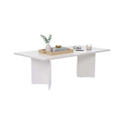 Turate, Tavolino da Salotto Forma Rettangolare, 119x60x40h cm Bianco