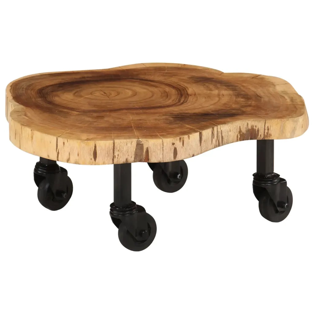 Tavolino da CaffÃ¨ in Legno Massello di Acacia 60x55x25 cm cod mxl 16490