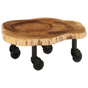 Tavolino da CaffÃ¨ in Legno Massello di Acacia 60x55x25 cm cod mxl 16490