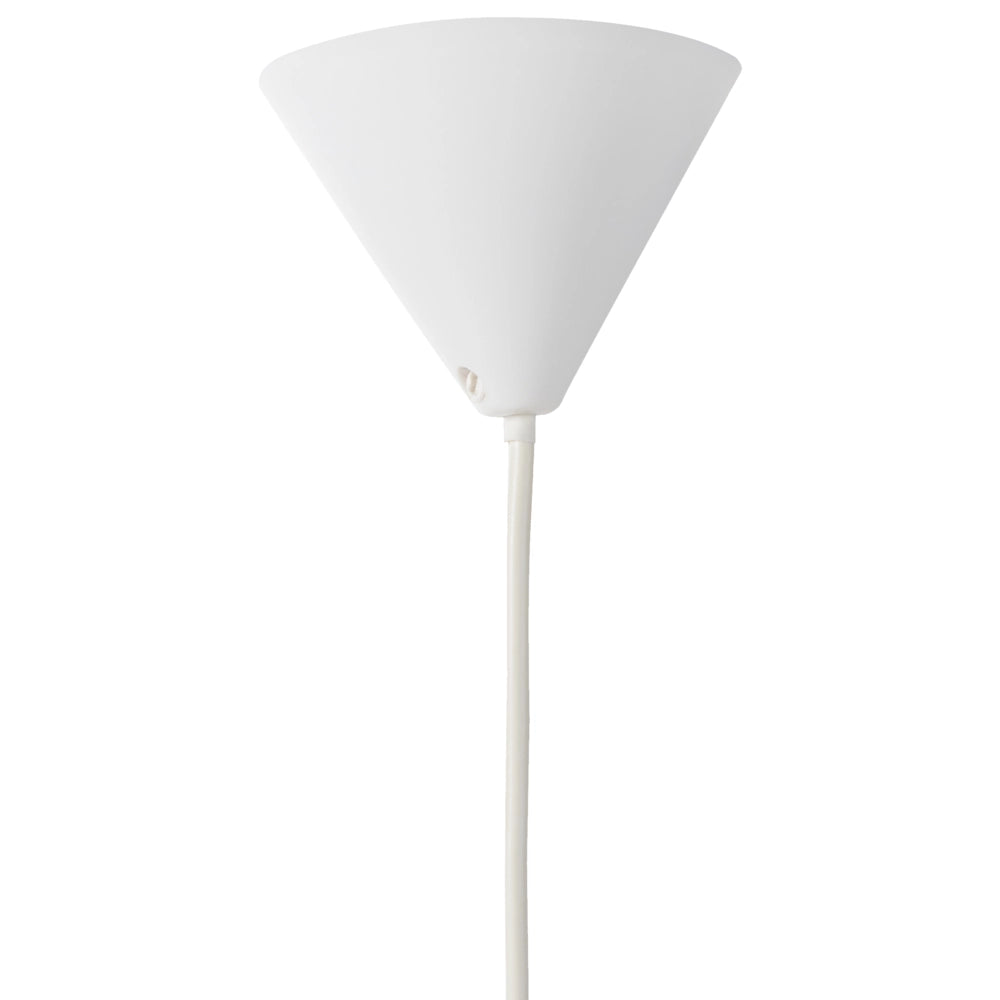 Lampada a sospensione con paralume in tessuto di lino bianco Design moderno Luce per il soggiorno