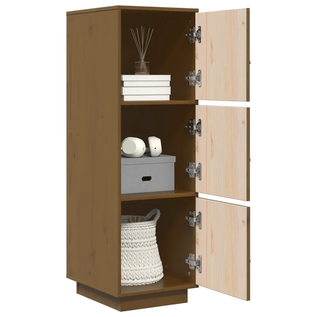 Credenza ambra 34x40x108,5 cm in Legno Massello di Pino 820170