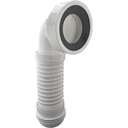 Connessione flessibile per wc in pvc spiralato 540mm con curva g