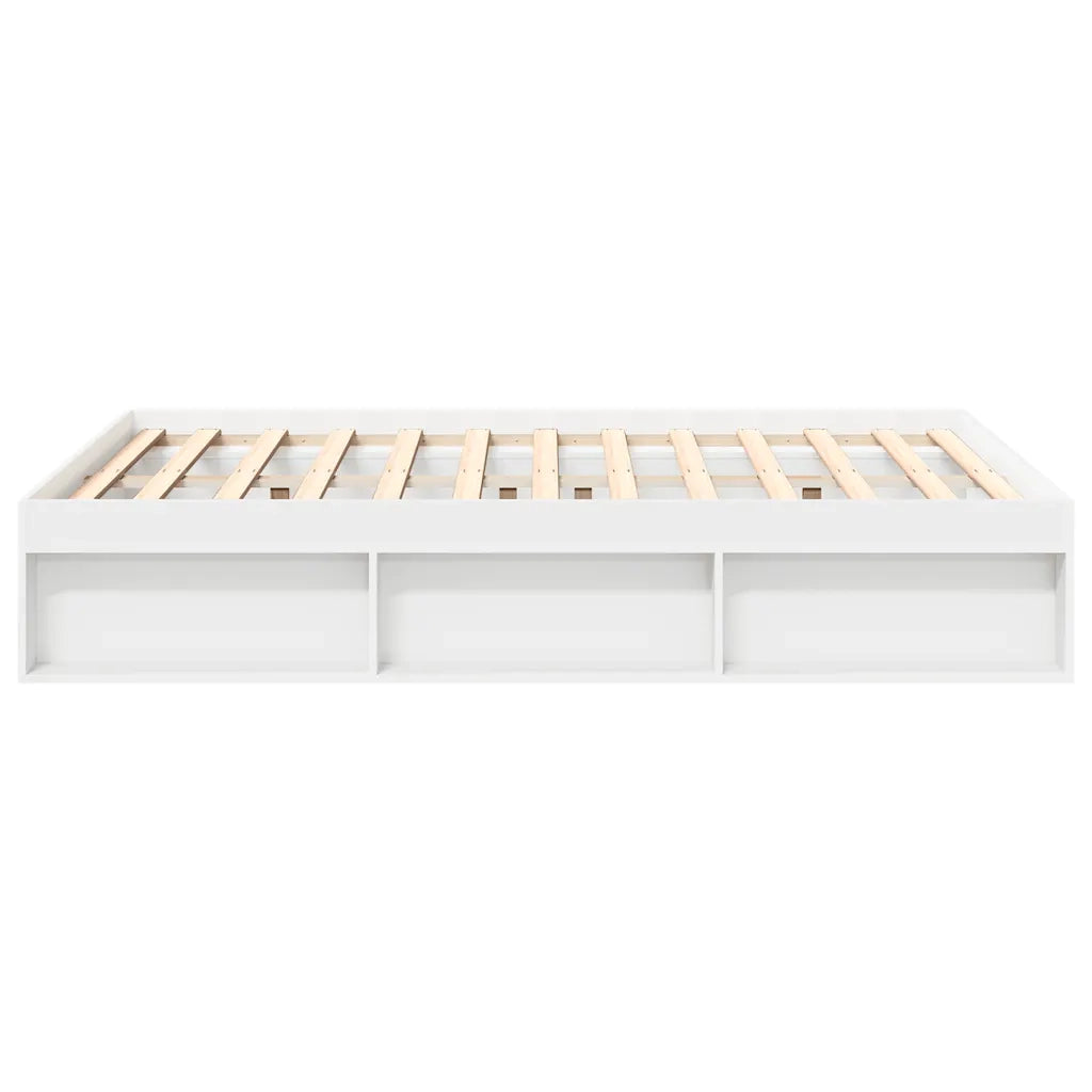 Letto matrimoniale | Letto per adulti | Giroletto Bianco 140x190 cm