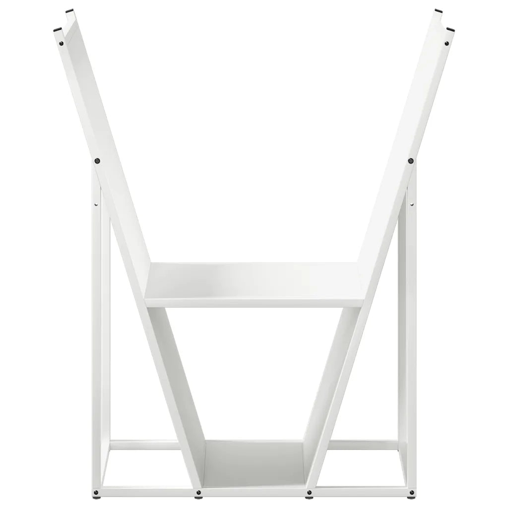 Rastrelliera per Legna da Ardere Bianca 69,5x35x81 cm CFW3054235