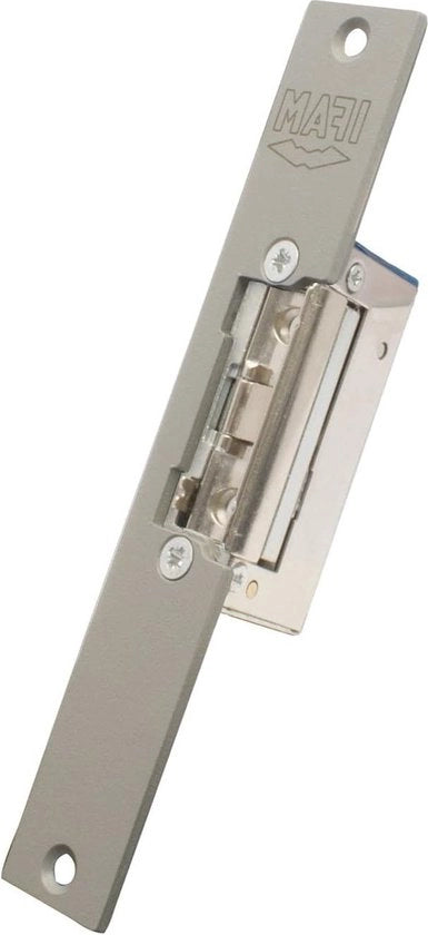 Deuropener elettrico a larghezza 16 mm con serratura radiale regolabile - Acciaio inossidabile - Per porte in legno all'interno - E-Strike B2B1BND04S