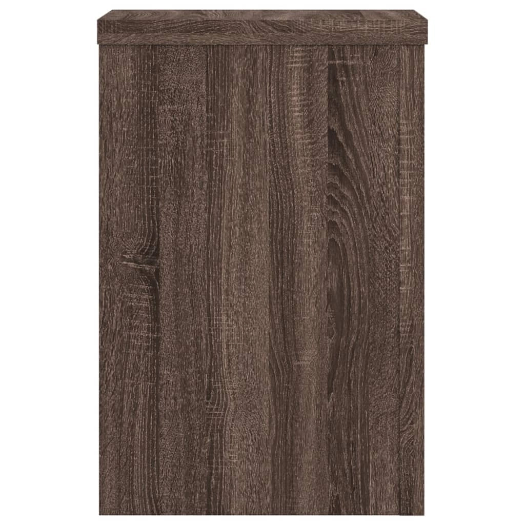 Portavasi mobili per fiori set da 2 legno ingegnerizzato marrone 02_0045315