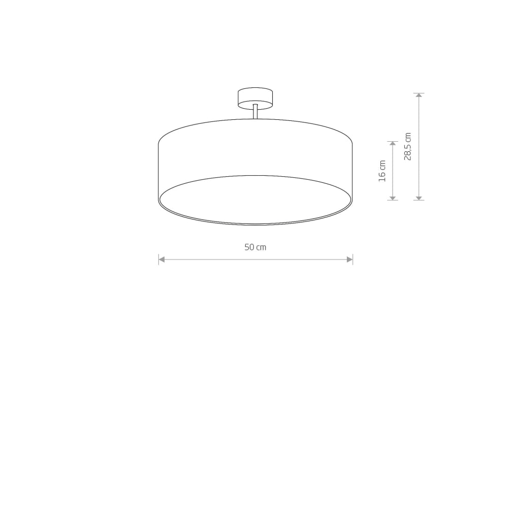 Lampadario da soffitto Nowodvorski Violet 3xE27 50 cm nero