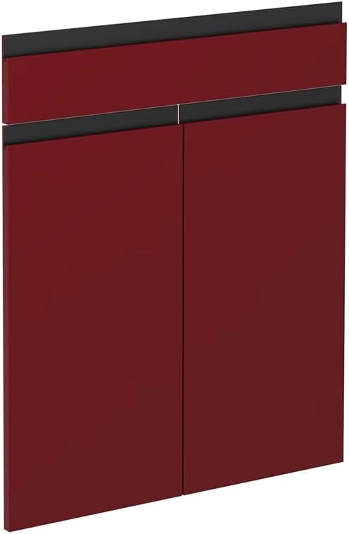 Frontale cucina R-Line, Rosso, 59.2 x 70.8 cm frontale del mobile per mobile base con cassetti