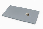Piatto doccia Ardesia extra piatto 70X100 cm colore Grigio RAL 7040 griglia in Acciaio
