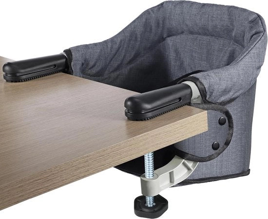 Clip-on kinderstoel opvouwbaar - bevestiging aan snelle tafelstoel - plat op te bergen - draagbaar babyvoedingszitje - hoge belasting - verwijderbare stoel - opvouwbaar per reis.
