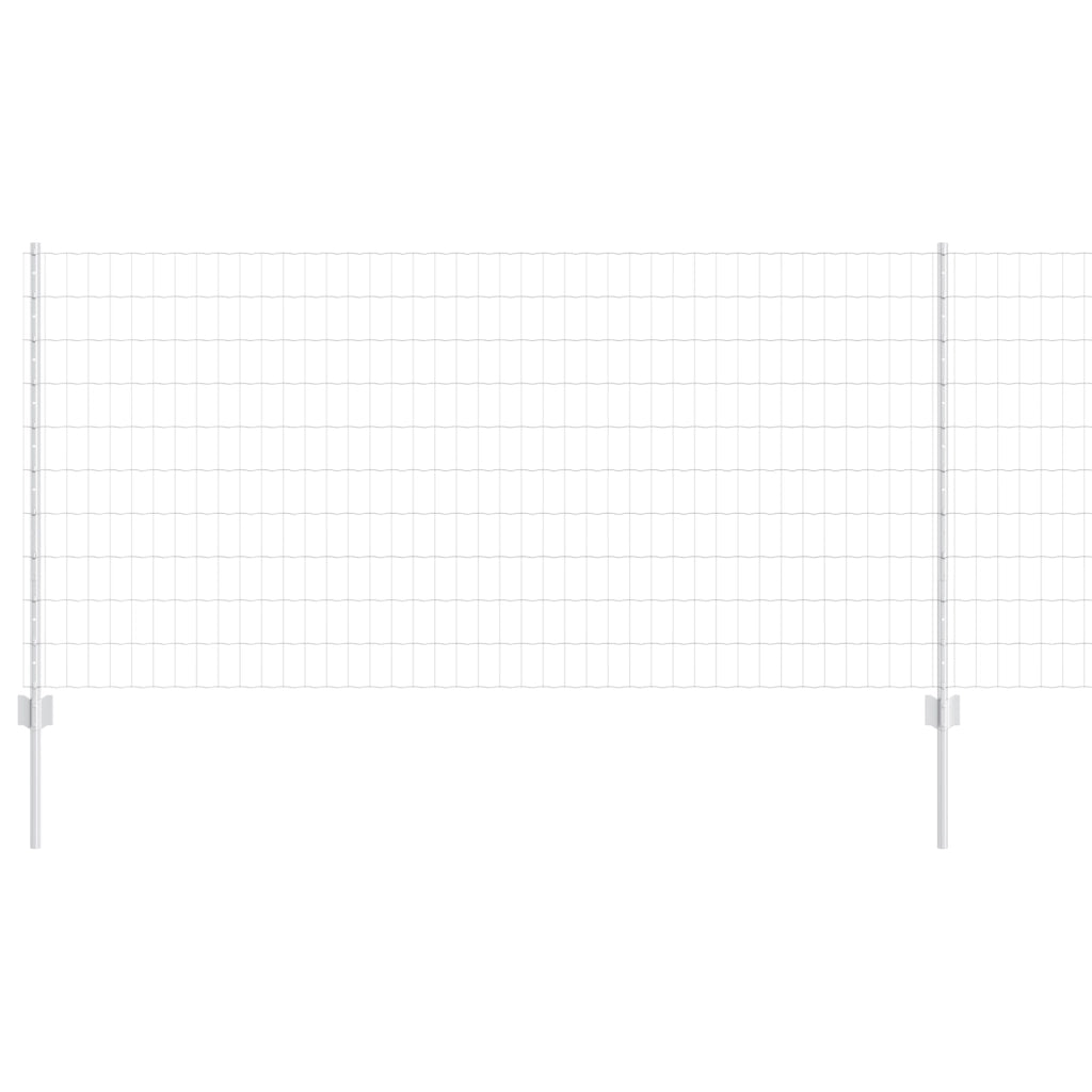 Recinzione Euro con 22 Pali argento 1x25 m Acciaio