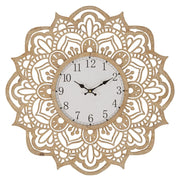 Orologio da Muro Carving Ø 60x4,5 cm in Rattan