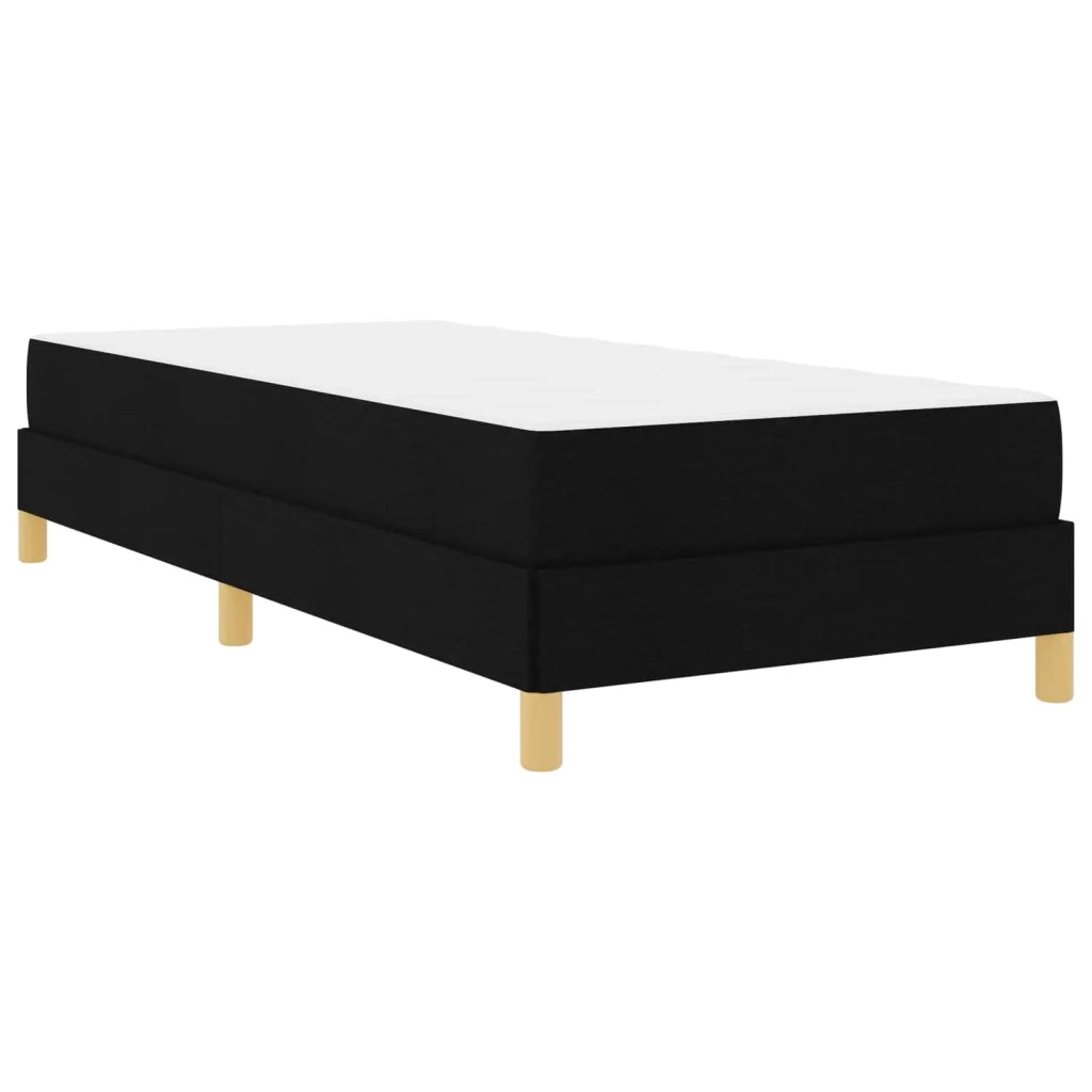 Letto a molle con materasso Nero 90 x 190 cm Tessuto 3398530