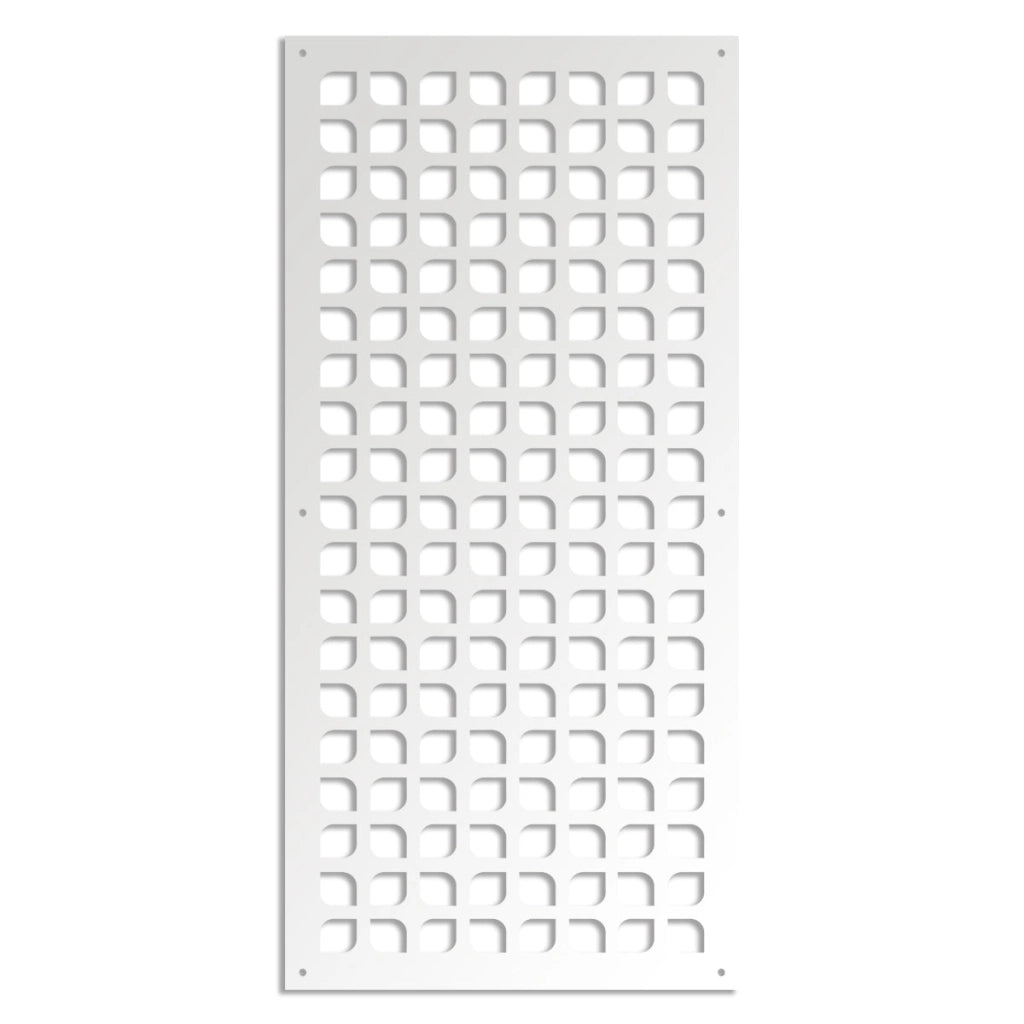 COOKING - Pannello in PVC traforato - Parasole Misura: 47x94 cm, Colore: bianco