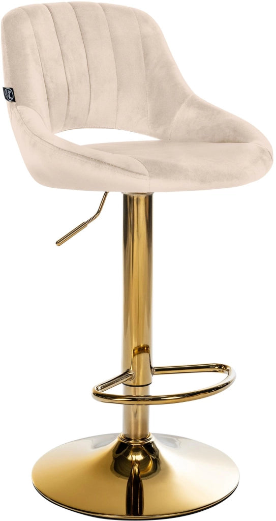 Sgabello da bar Milet velluto oro 3