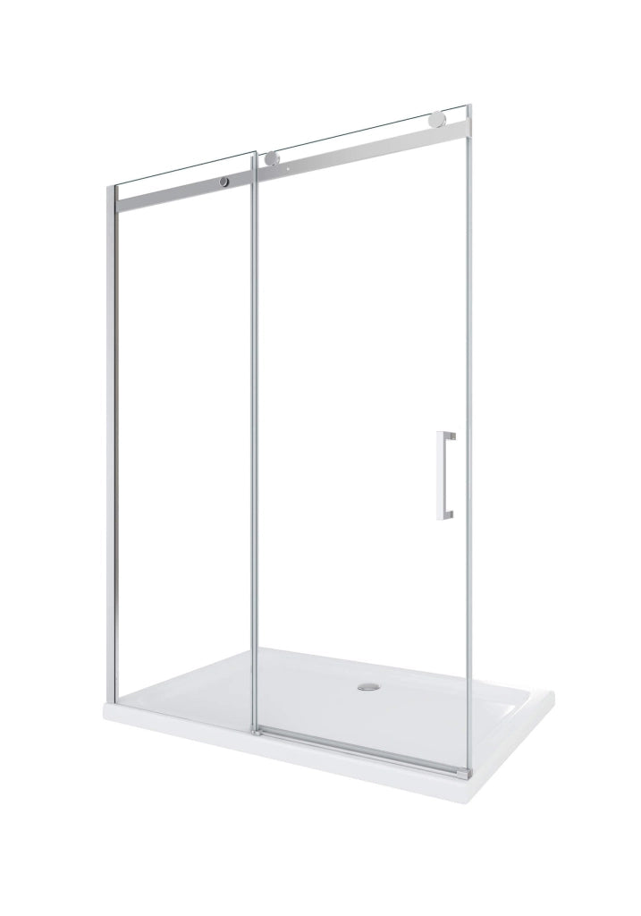 Porta Parete Doccia 180 cm 1 Anta Scorrevole in Cristallo Trasparente 8mm H190 Cristal