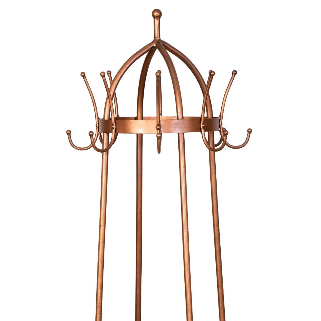 Appendiabiti in legno marrone e nero 50x50x186h cm