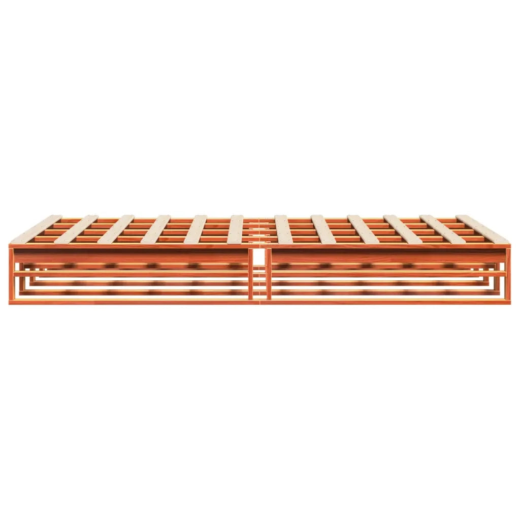 Giroletto senza Materasso Marrone Cera 140x200cm Massello Pino