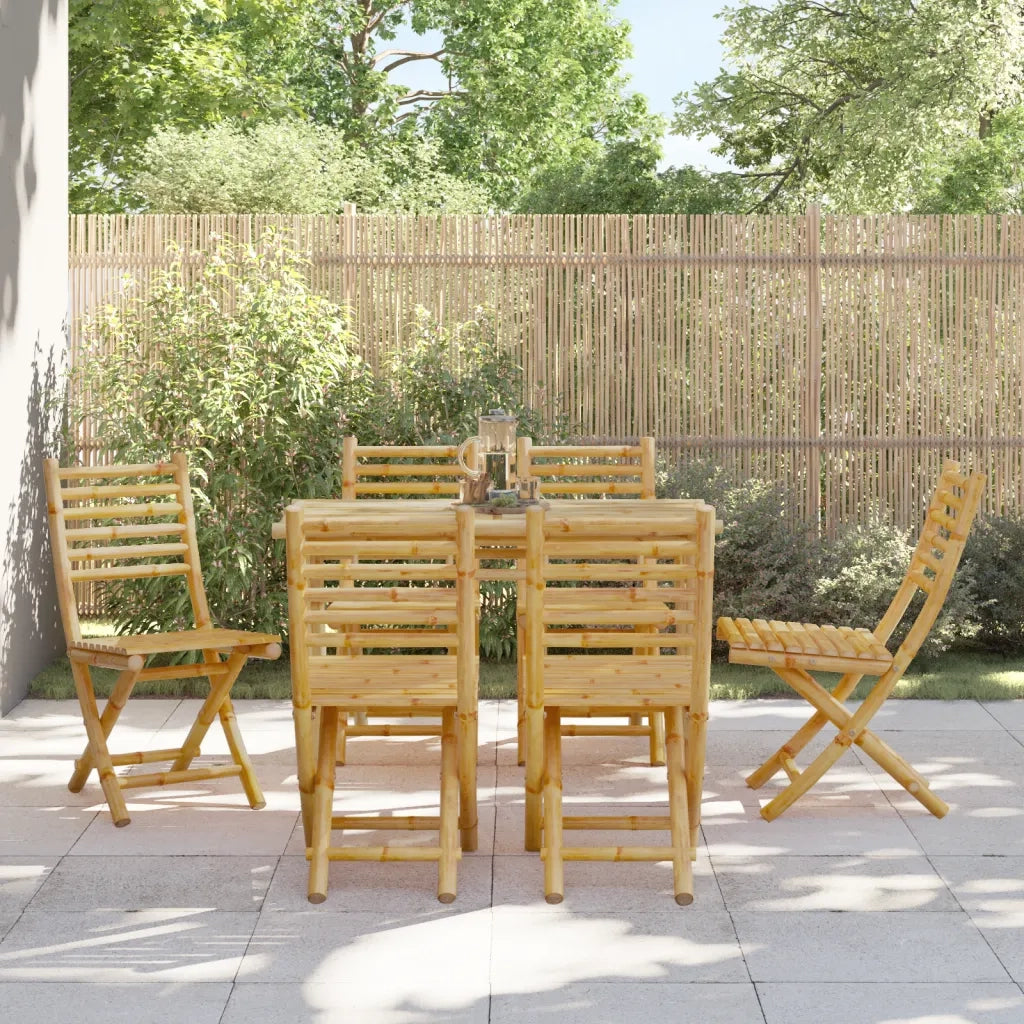 Sedie da Giardino Pieghevoli 4 pz 43x54x88 cm in BambÃ¹