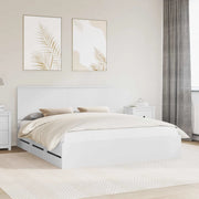 Struttura del letto-Giroletto-Rete del Letto Bianco 180 x 200 cm Legno Ingegnerizzato 464330
