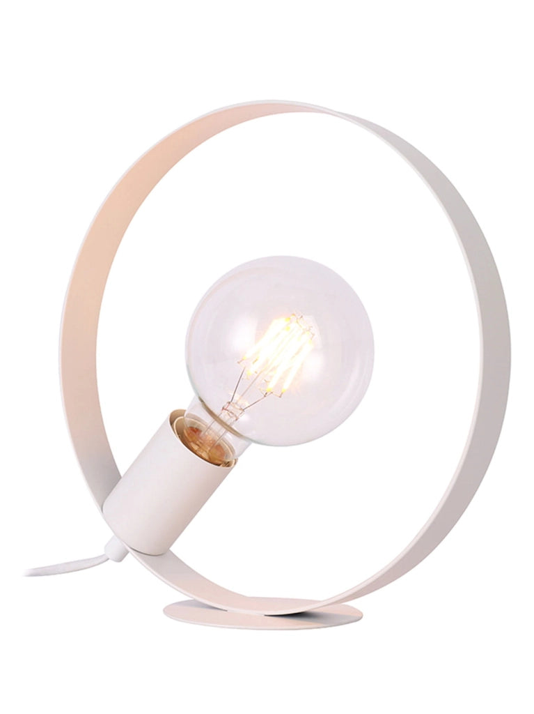 Lampada da tavolo Candellux NEXO metallo bianca 1xE27