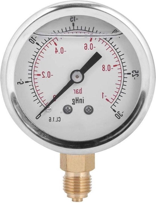 Manometro a vuoto riempito con olio TS-PGGZ604-0bar per misurare la pressione Y60 manometro radiale per macchine metallurgiche elettriche.
