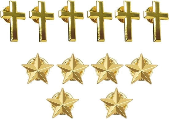 Set di spille per broche da 12 pezzi per decorazione DIY di abiti, giacche e gonne.