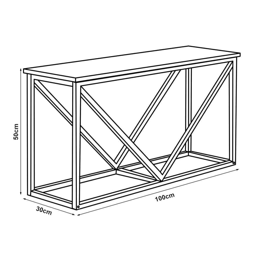 Portalegna da interno 50 x 100 x 30 cm effetto legno scuro nero 03_0010494