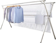 Droger Opvougbile per Abbigliamento, Fusto in Acciaio Inox per Uso Interno ed Esterno, Deposizione Facile, Appeso per Abbigliamento, 2,38 Metri